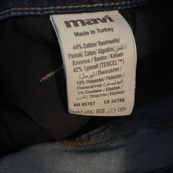 Mavi Dark Blue slim Straight Leg Jeans 40X30 40 X 30 Marcus - Picture 5 of 6